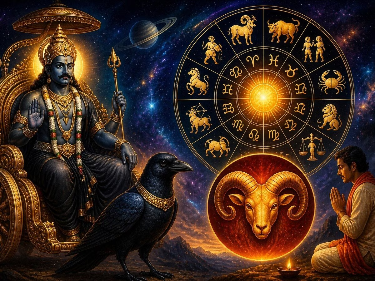 Mesh Rashi Shani Sadesati: मेष राशि पर शनि की साढ़ेसाती का साया, जानें कब मिलेगी मुक्ति और बचाव के उपाय