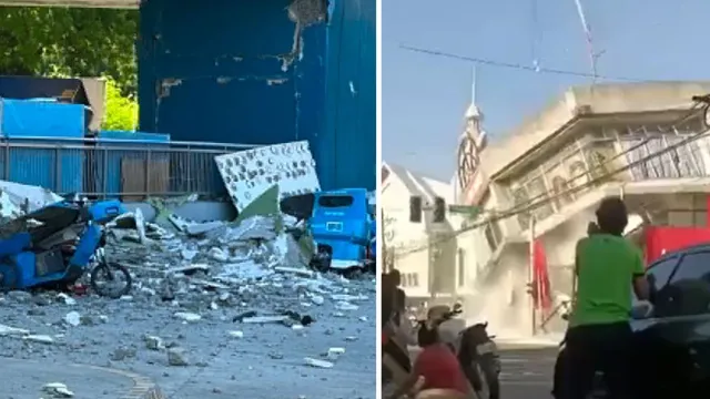 7.0 magnitude earthquake causes massive devastation in Philippines! Many buildings collapsed, scary waves rising in the sea