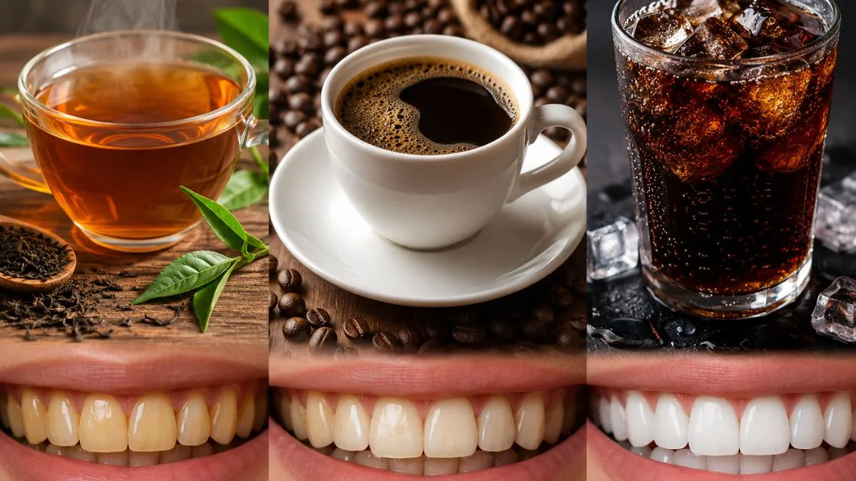 Tea, coffee or cola: which drink is yellowing your teeth the most
