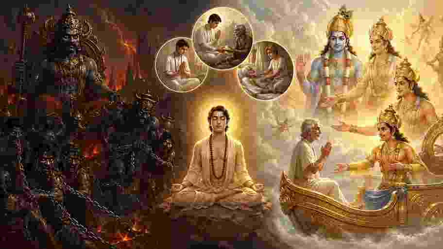 गरुड़ पुराण: मृत्यु के बाद इन 3 तरह के लोगों के पास फटकने की भी नहीं होती यमदूतों की हिम्मत, खुद आते हैं भगवान के दिव्य पार्षद