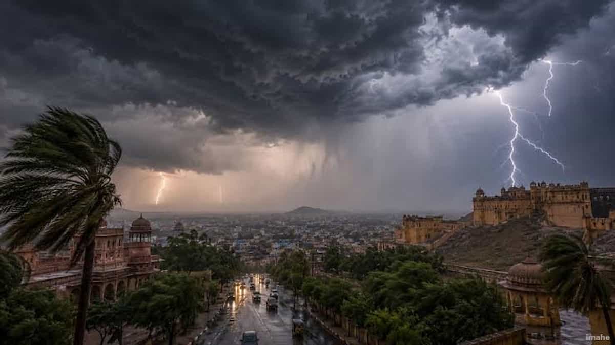 राजस्थान में आंधी-बारिश का डबल अटैक! हनुमानगढ़ में ऑरेंज अलर्ट, जयपुर सहित कई जिलों में आफत वाली हवाएं