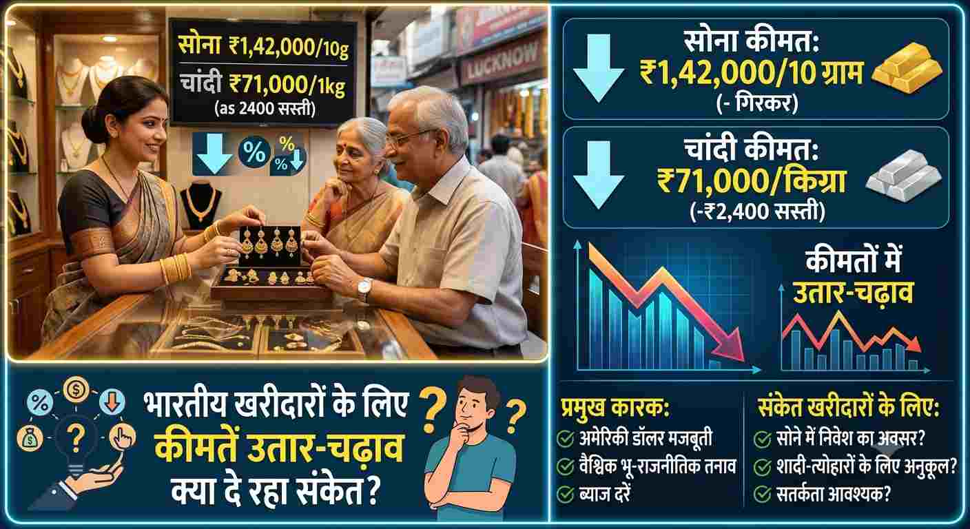 सोने-चांदी की चमक क्यों पड़ी फीकी? MCX और ग्लोबल मार्केट में आई गिरावट, जानिए निवेशकों के लिए क्या है आगे का रास्ता