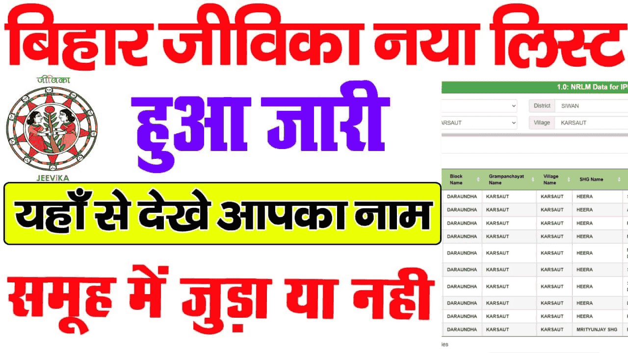 घर बैठे मोबाइल से ऐसे देखें जीविका समूह मेंबर लिस्ट में अपना नाम