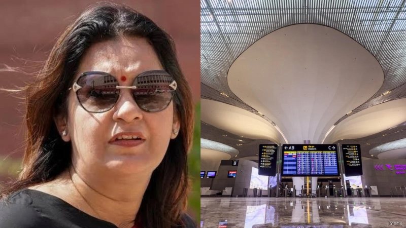 नवी मुंबई एयरपोर्ट पर 265 उड़ानों के शिफ्ट होने के आदेश पर भड़कीं प्रियंका चतुर्वेदी