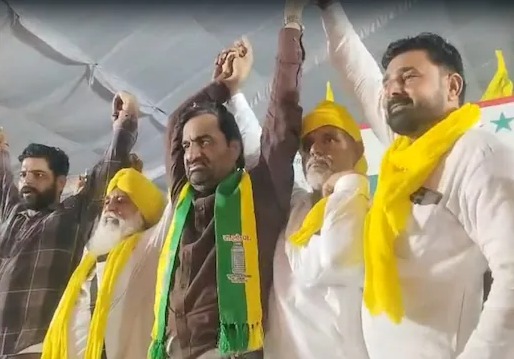 घड़साना की पावन धरती पर किसानों का उग्र आंदोलन और हनुमान बेनीवाल का समर्थन