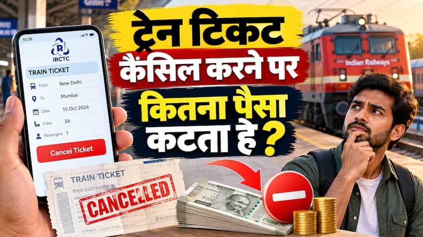 ट्रेन टिकट कैंसिलेशन और रिफंड नियम: कंफर्म, RAC और वेटिंग टिकट पर कितना कटेगा चार्ज