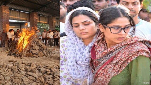 फरीदाबाद में अतर सिंह भड़ाना का गमगीन माहौल में अंतिम संस्कार, उमड़ी भारी भीड़