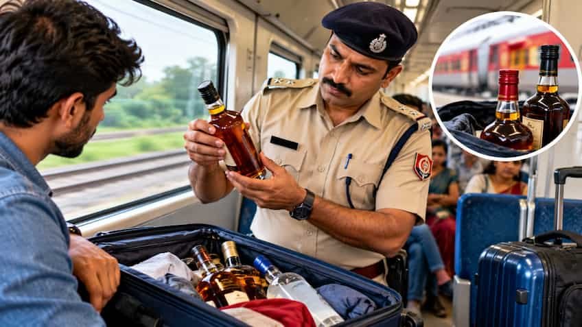 ट्रेन में शराब ले जाना कानूनी है या अपराध? जानें सीलबंद बोतल, मात्रा की सीमा, रेलवे एक्ट के जुर्माने और जेल से जुड़े सख्त नियम