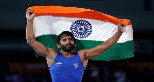 India's Bajrang Punia Celebrates After Defeating Canada's Lachlan Mcneil During The Men's Freestyle Wrestling 65 Kg Gold Medal Match At The Coventry Arena On Day Eight Of The 2022 Commonwealth Games. Picture Date: Friday August 5, 2022.