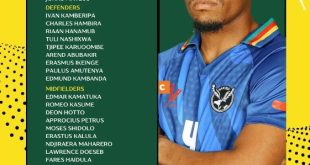 Namibia Squad For Fifa World Cup