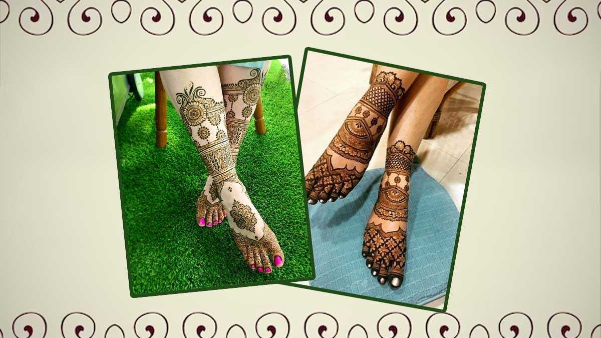 Leg Mehndi Designs 2024