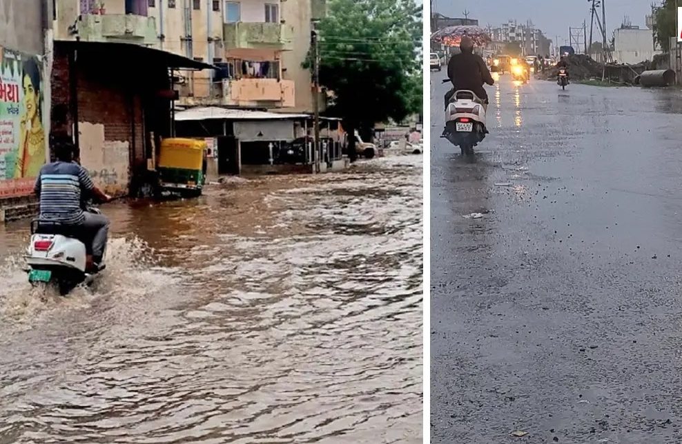 Rain In Mehsana District Over 3