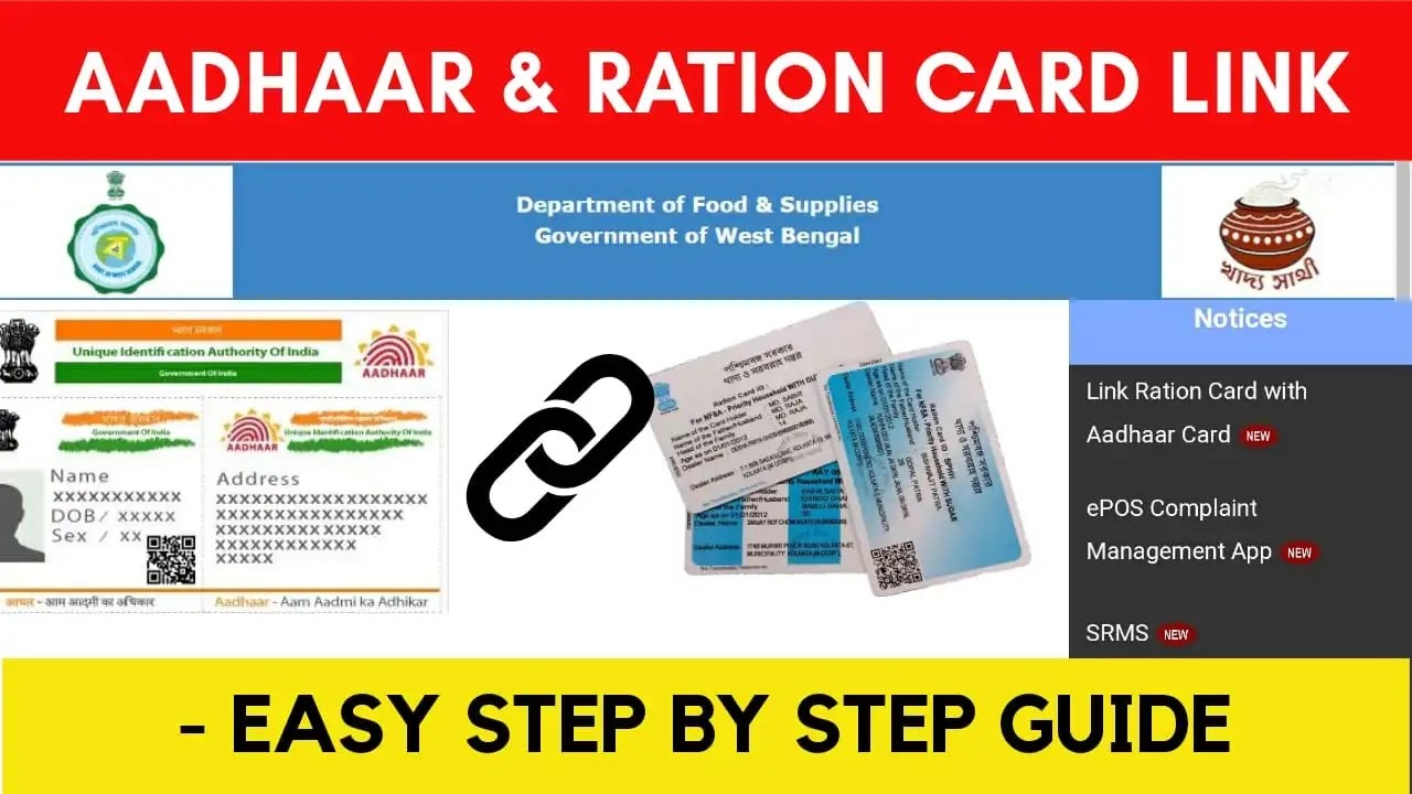 Ration Card Aadhaar Link आधार को राशन कार्ड से लिंक करना अनिवार्य घर