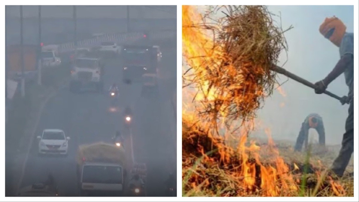 Delhi Air Quality Stubble Burni