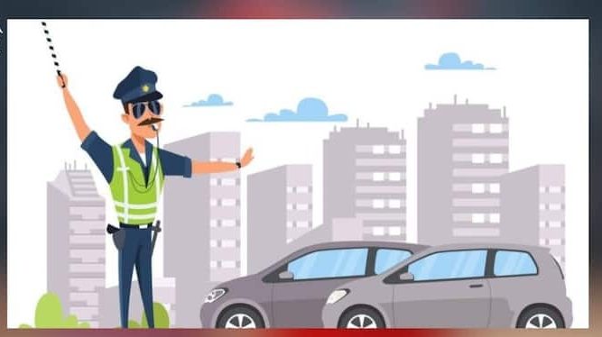 Car,challan,Traffic Police,traffic rules