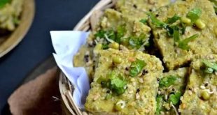 Sprouted Moong Dhokla Recipe 768