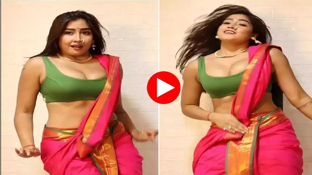 Sofia Ansari Hot Sexy Video: Sofia Ansari's killer moves in multicolored saree rocked the internet