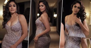 Mrunal Thakur spread her charm wearing a hot dress, sexy video