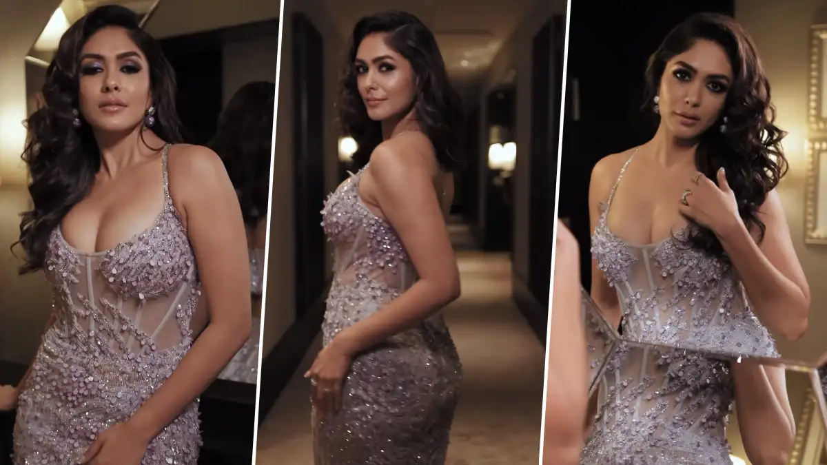 Mrunal Thakur spread her charm wearing a hot dress, sexy video